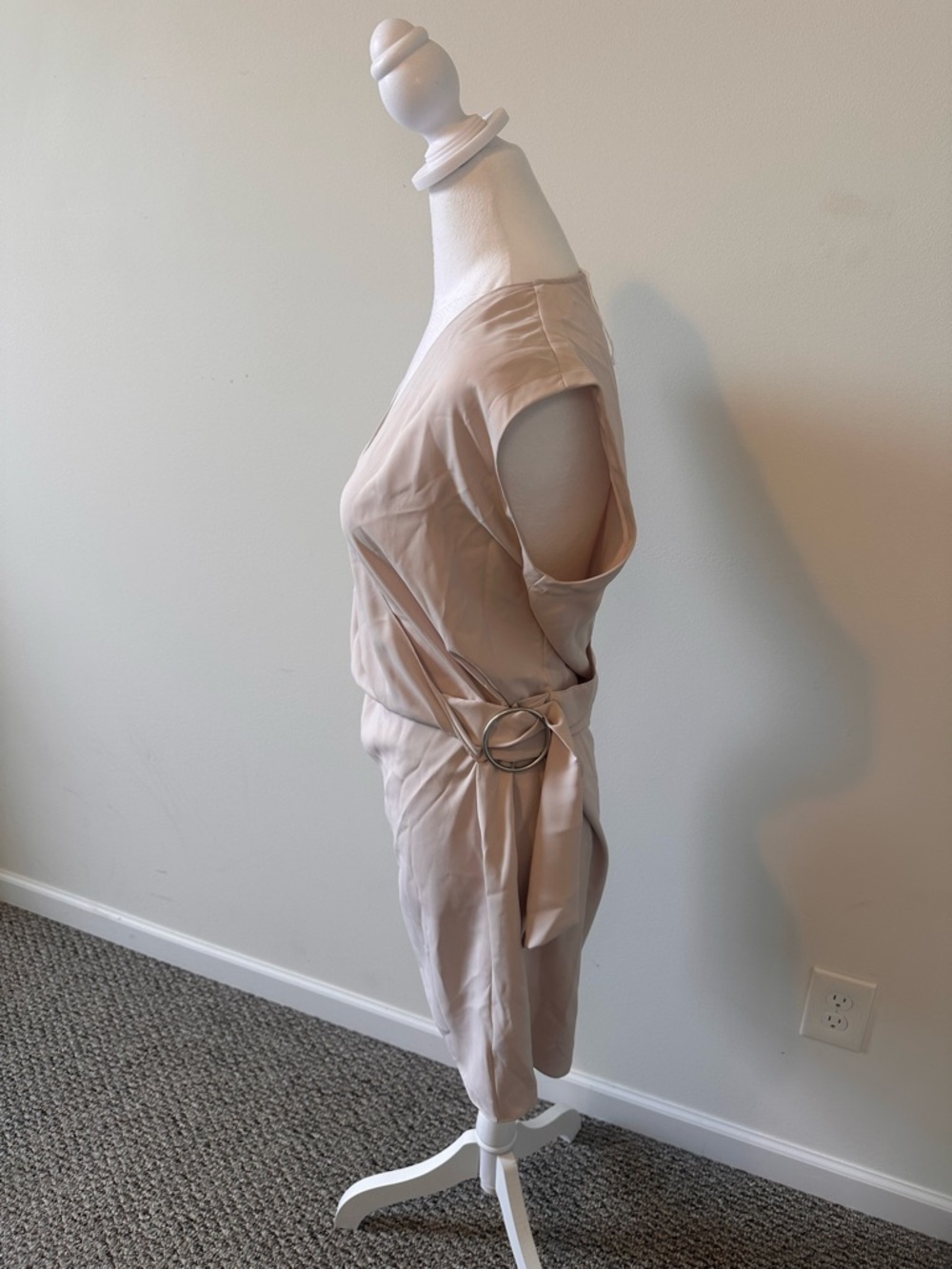 AllSaints Blush Pink Callie Sleeveless Dress Size Small - Picture 2 of 9